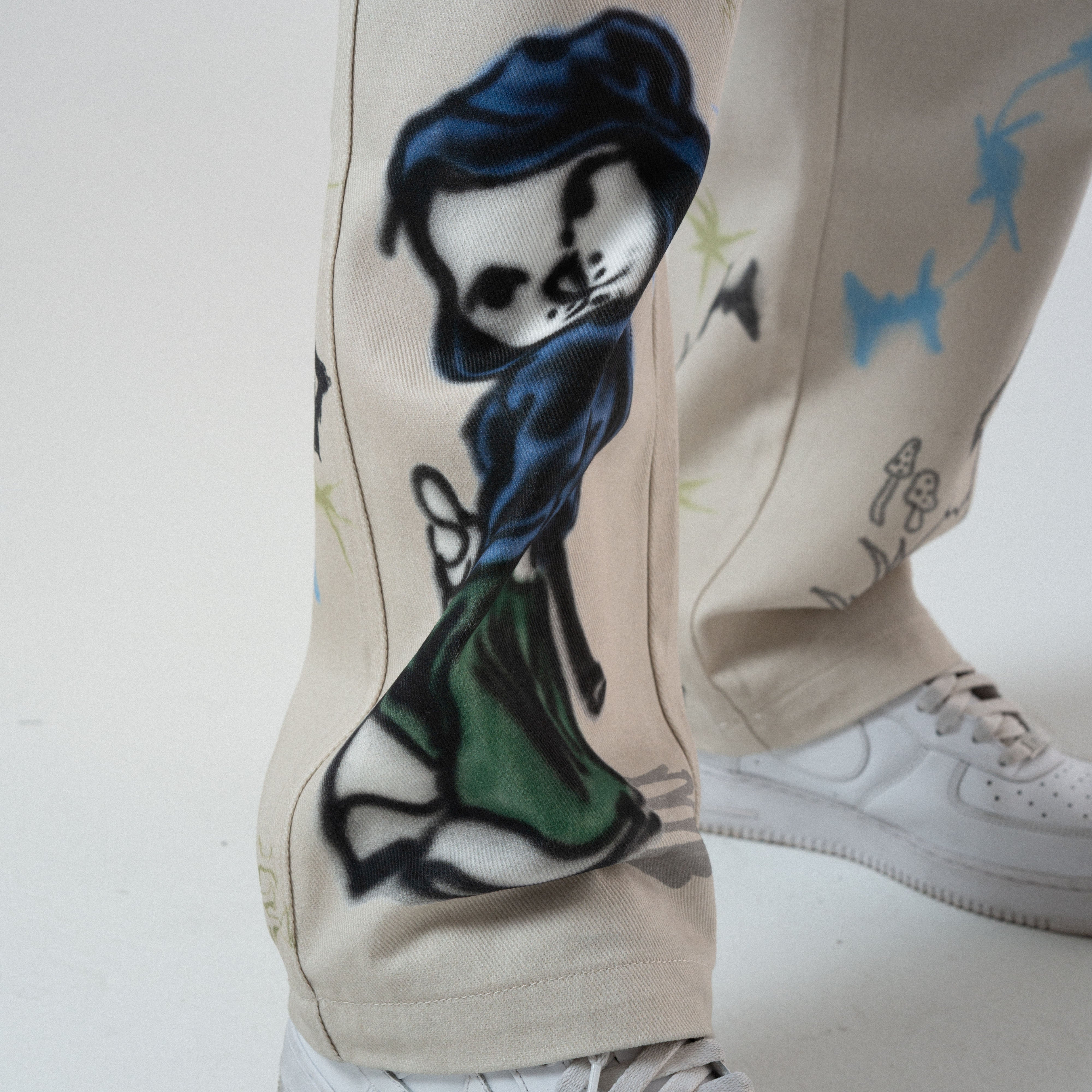 Goosebumps Wide Fit Pants (Bone) - Image 8